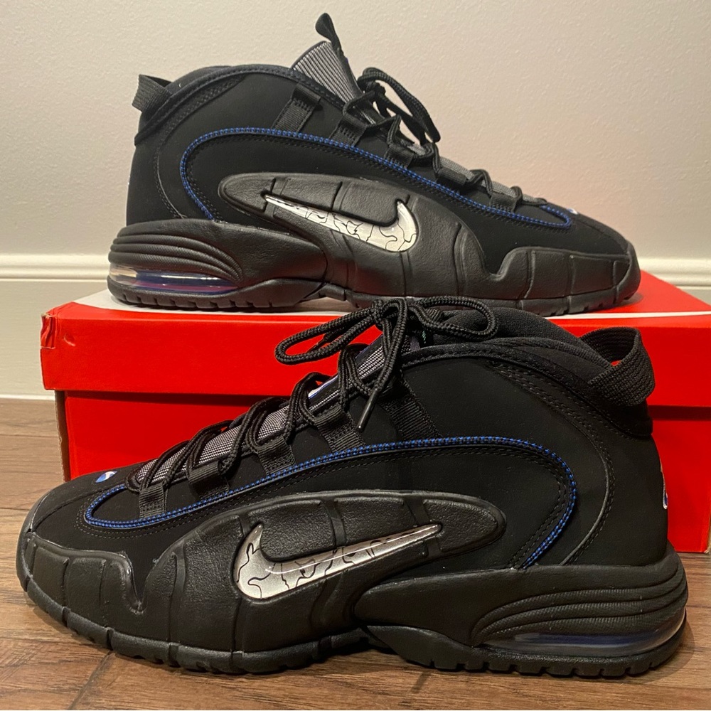 Nike Air Max Penny 1 All Star Black Metallic Silver NWT
